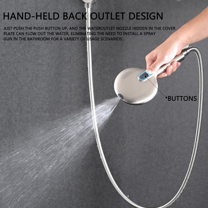 Hskbath Rain Dual Shower Head Wayfair